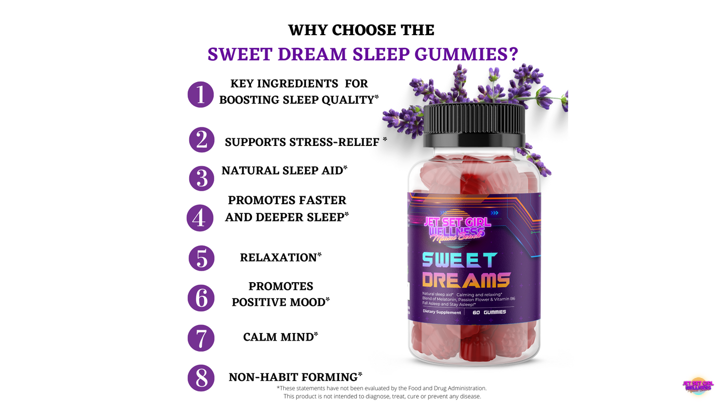 Sweet Dreams Bundle Sleep and Anxiety Support, Gummies and Capsules, 180 Count