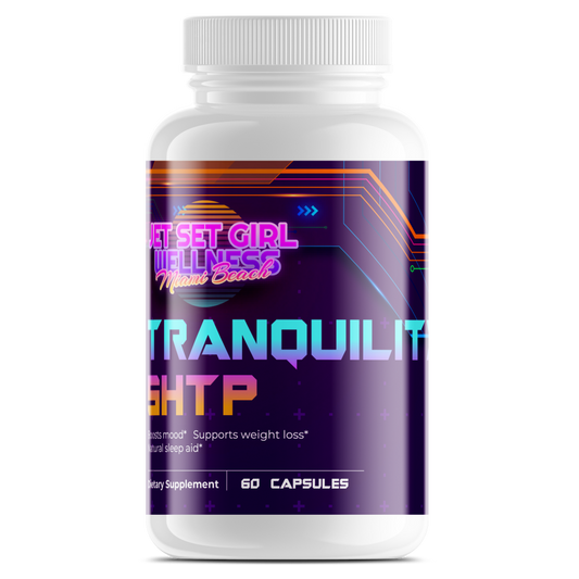 TRANQUILITY 5 HTP Aminoácido que mejora la serotonina para la relajación, 60 unidades 