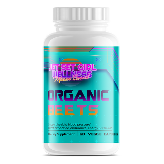 Organic Beets Nitric Oxide for Cardio and Blood Pressure Support, 60 Count